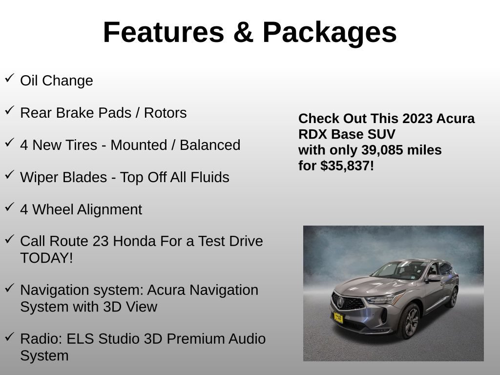Used 2023 Acura RDX w/ Advance Package AWD/4WD image 4