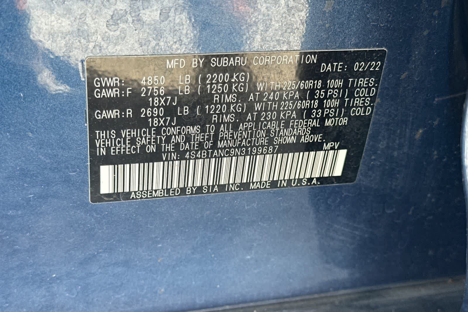 Used 2022 Subaru Outback Limited AWD/4WD image 29