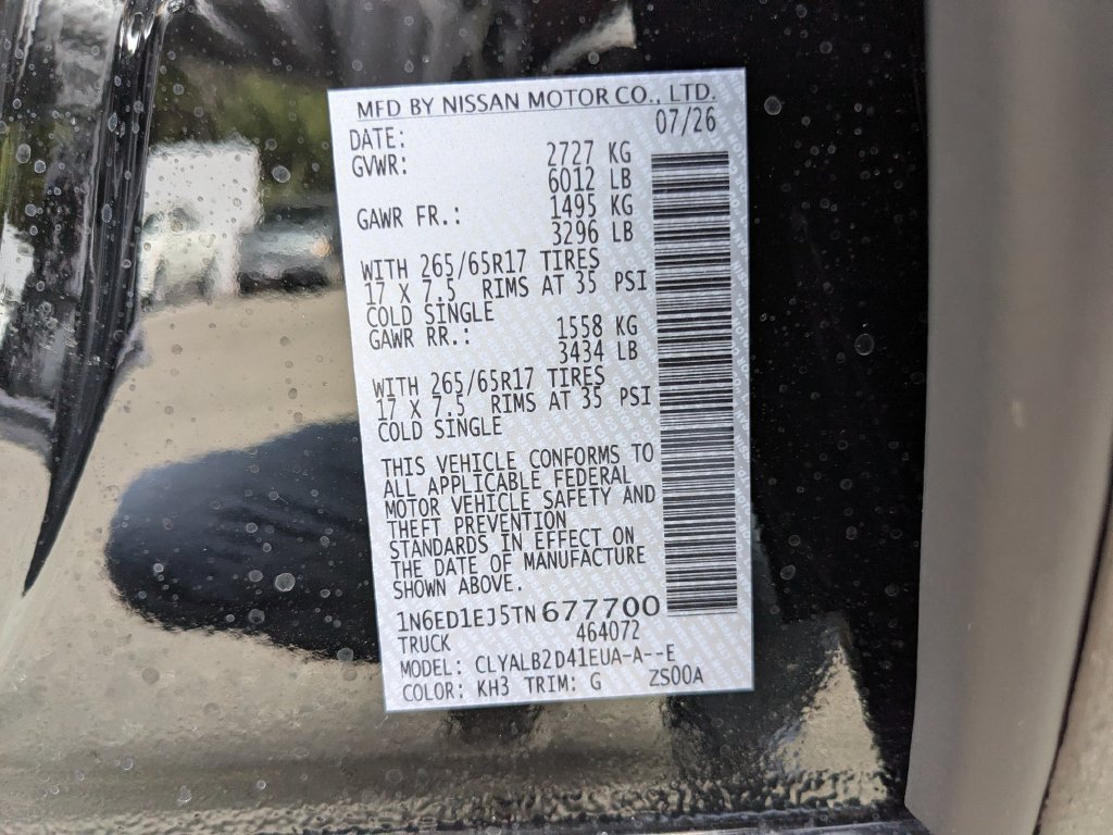 New 2026 Nissan Frontier SV w/ Tow Package RWD image 26