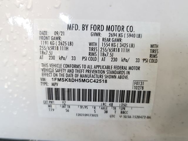 Used 2021 Ford Explorer XLT w/ Equipment Group 202A image 33