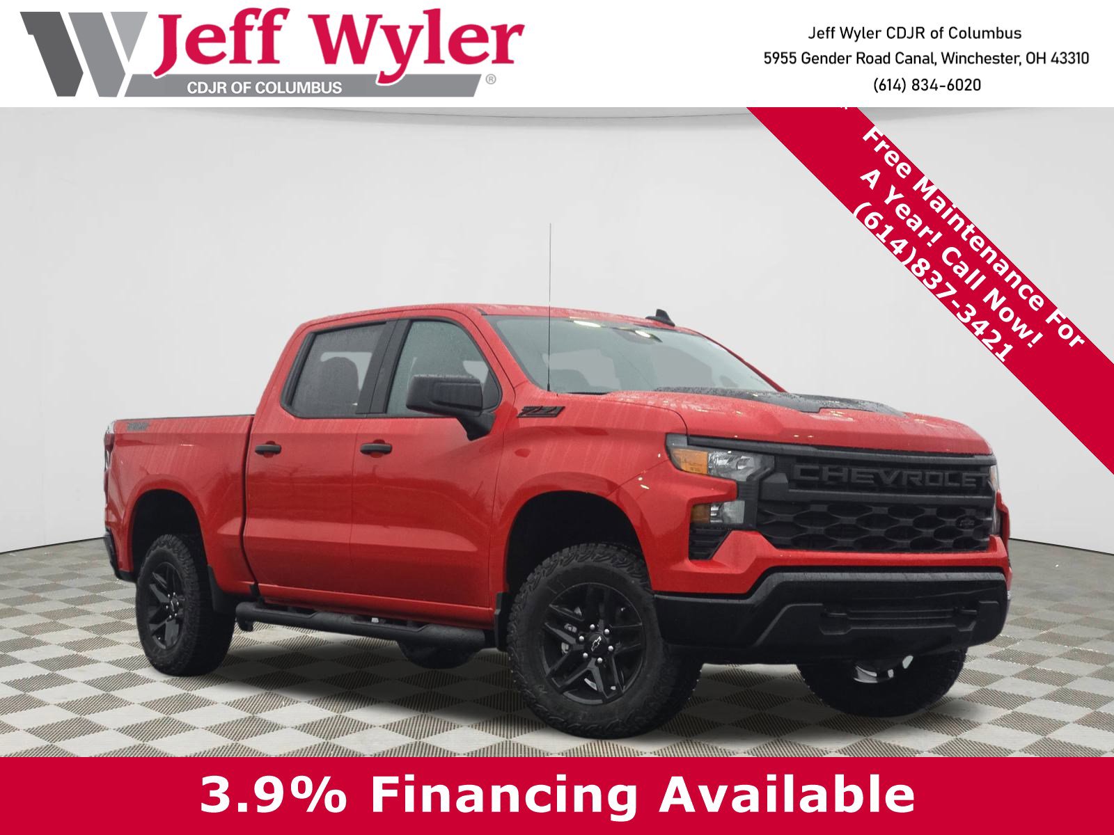 New 2026 Chevrolet Silverado 1500 Custom Trail Boss w/ Dark Appearance Package