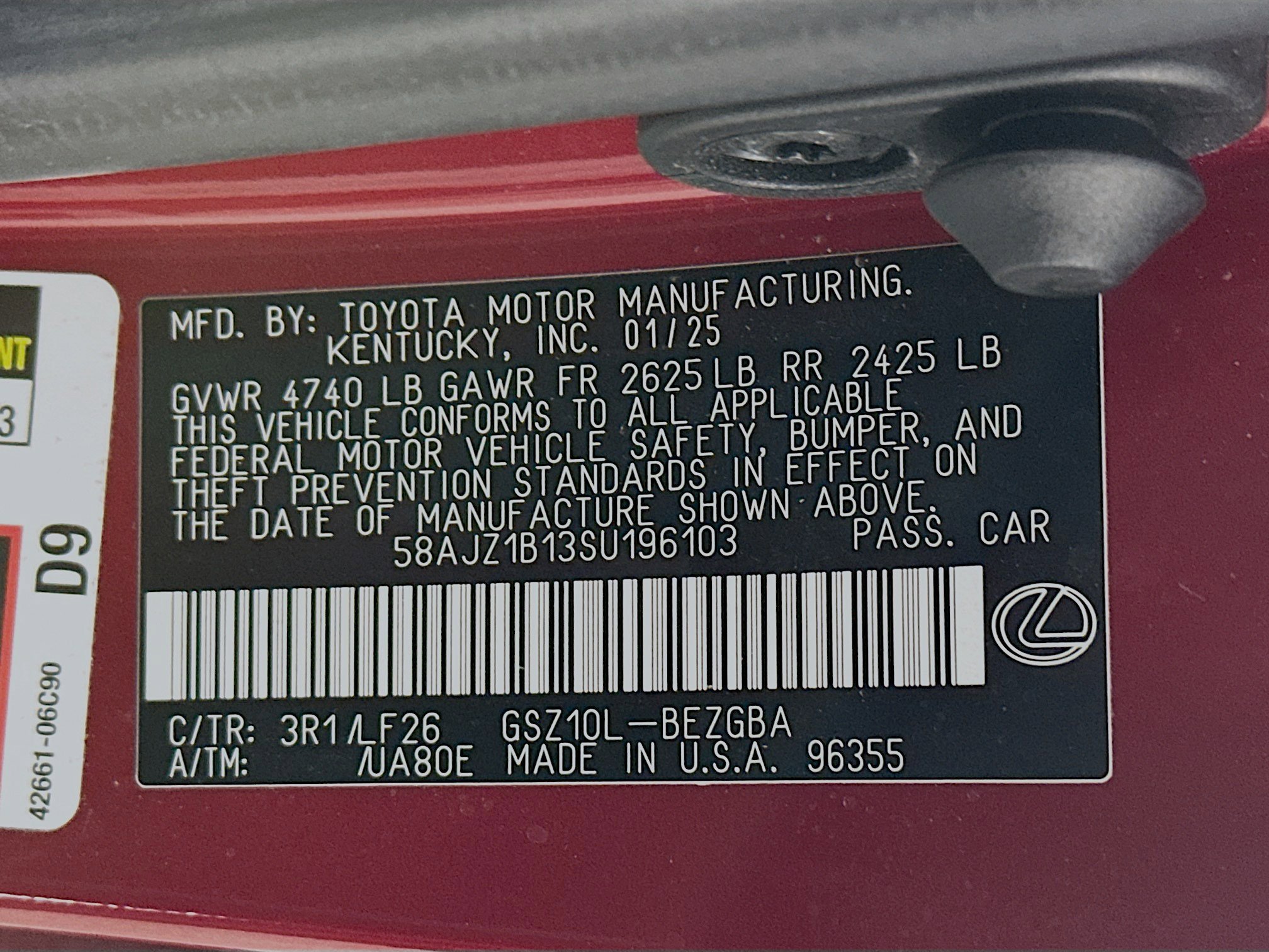 Used 2025 Lexus ES 350 F Sport image 30