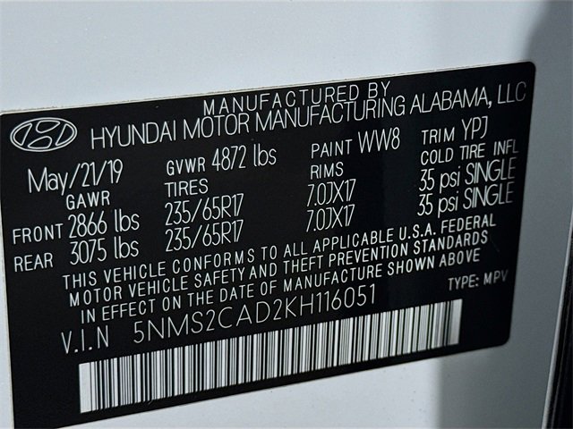 Used 2019 Hyundai Santa Fe SE image 16