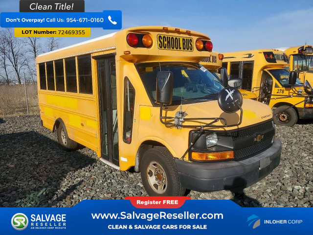 Used 2009 Chevrolet Express 3500 w/ School Bus Package RWD image 1