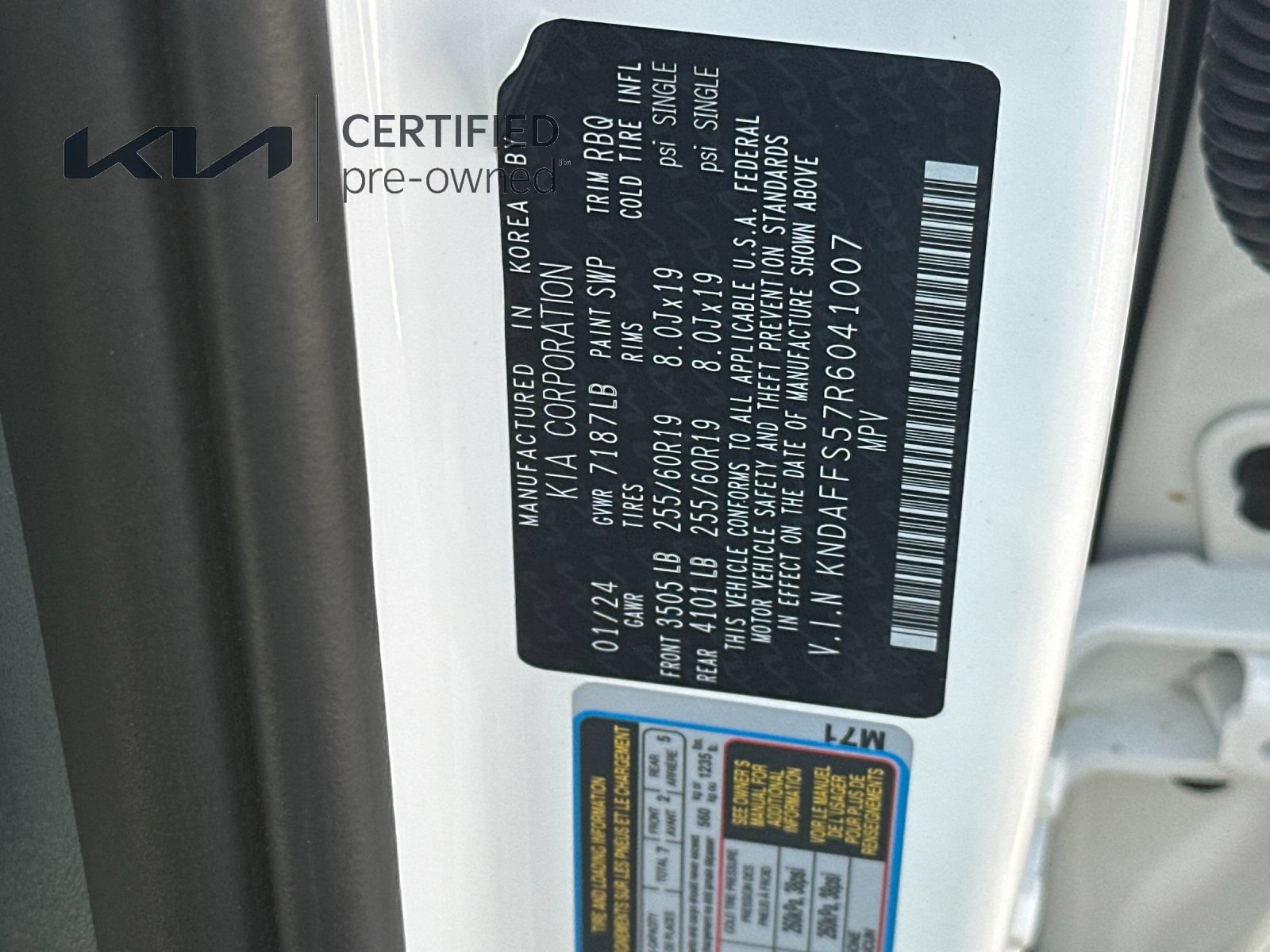 Certified 2024 Kia EV9 Wind AWD/4WD image 29