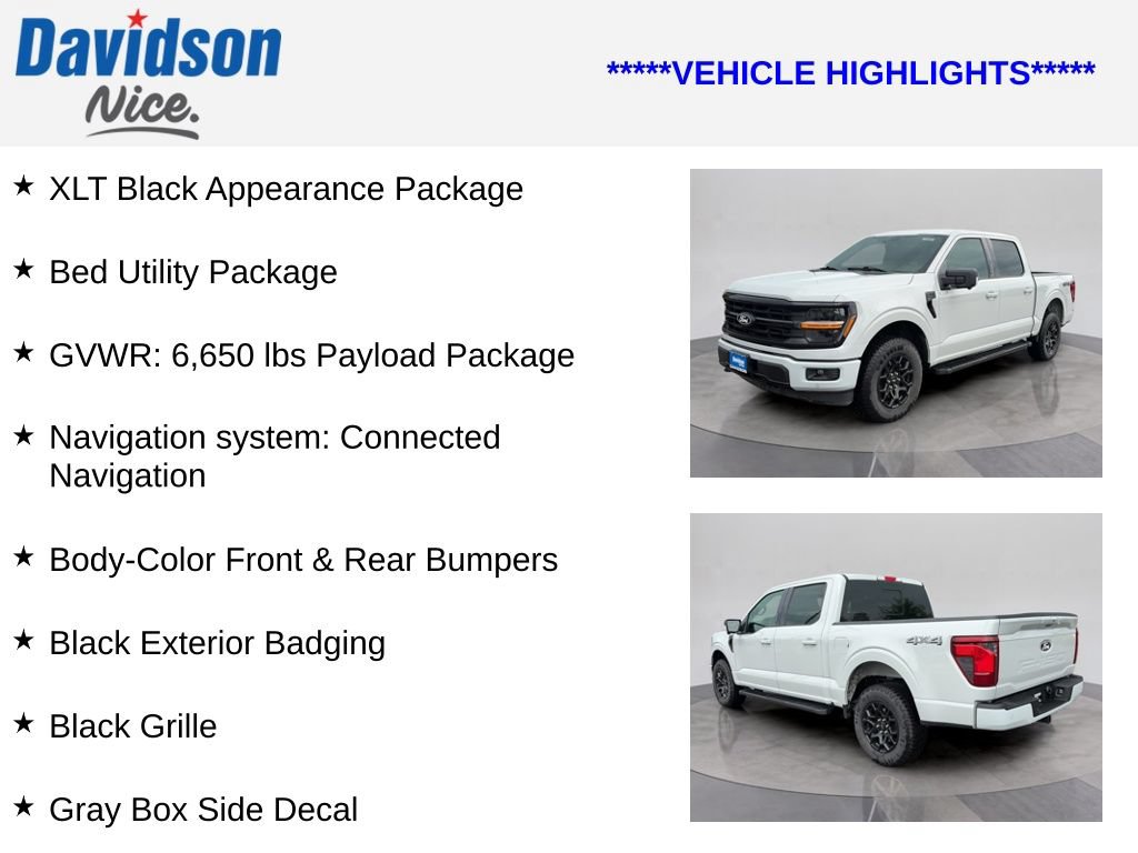 Certified 2024 Ford F150 XLT w/ Equipment Group 302A MID AWD/4WD image 4