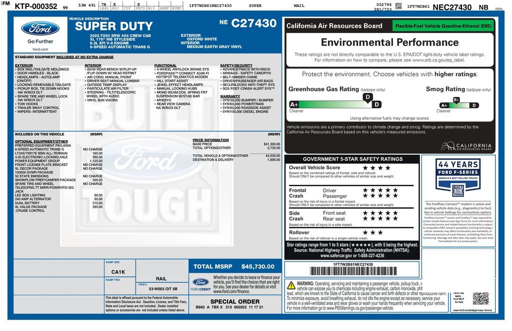 Used 2022 Ford F250 XL w/ Power Equipment Group AWD/4WD image 3