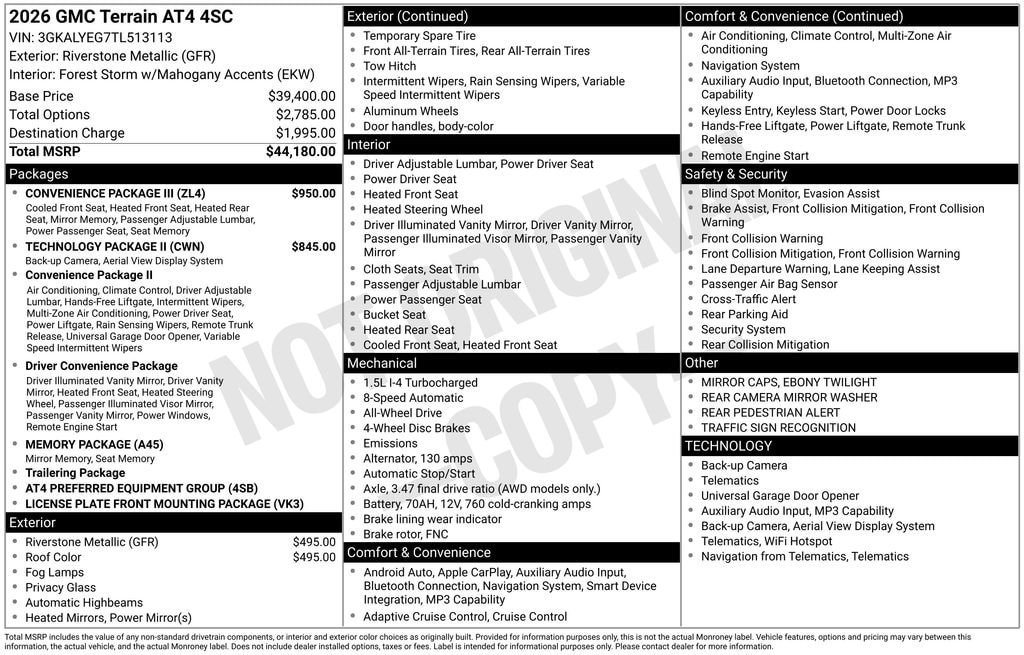New 2026 GMC Terrain AT4 w/ Convenience Package III AWD/4WD image 26
