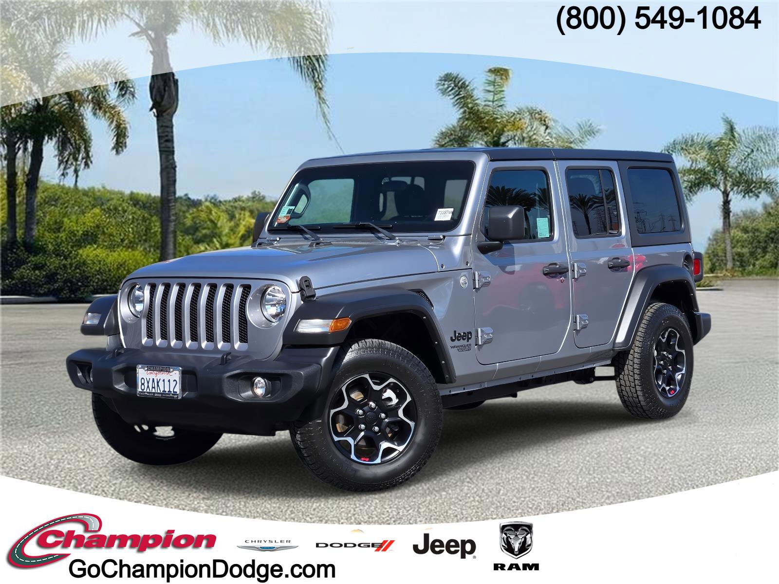 Certified 2021 Jeep Wrangler Unlimited Sport