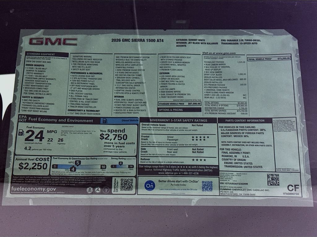 New 2026 GMC Sierra 1500 AT4 w/ AT4 Premium Package AWD/4WD image 20