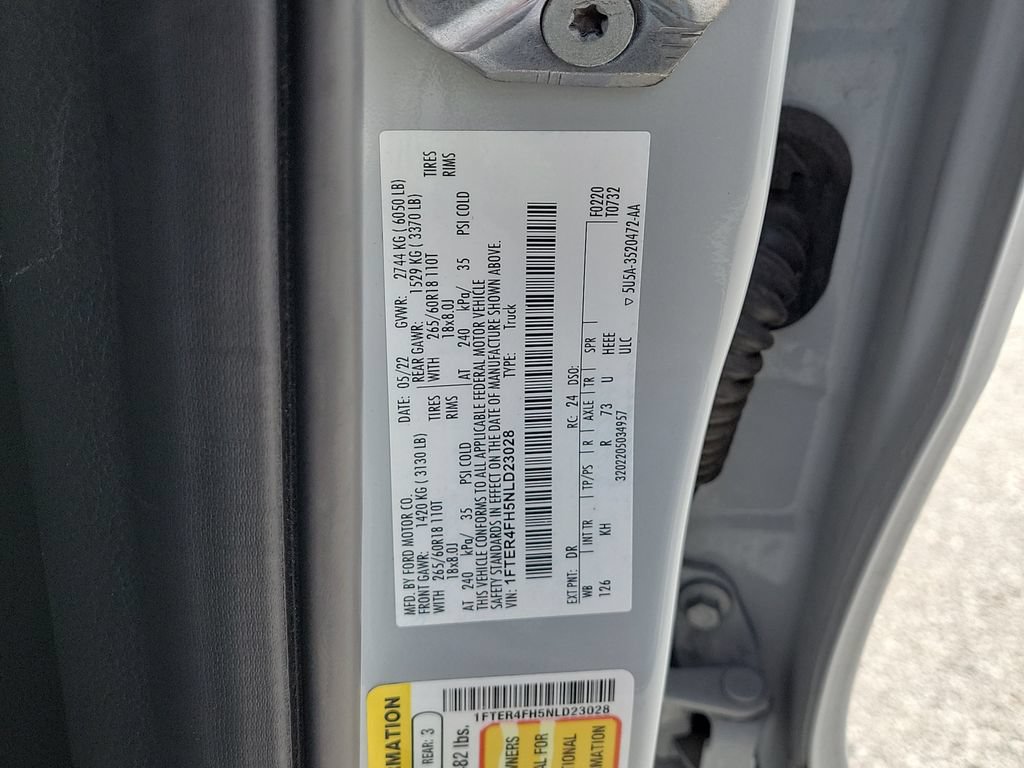 Used 2022 Ford Ranger Lariat w/ Equipment Group 501A High AWD/4WD image 28