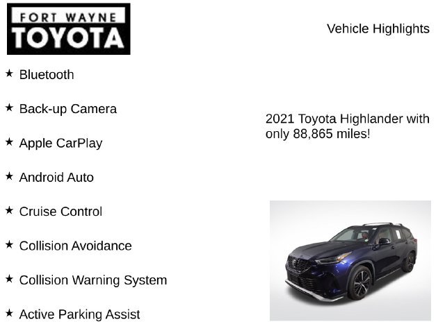 Used 2021 Toyota Highlander XSE AWD/4WD image 8