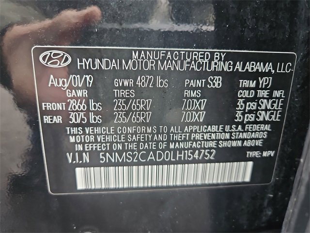 Used 2020 Hyundai Santa Fe SE w/ Cargo Package image 31