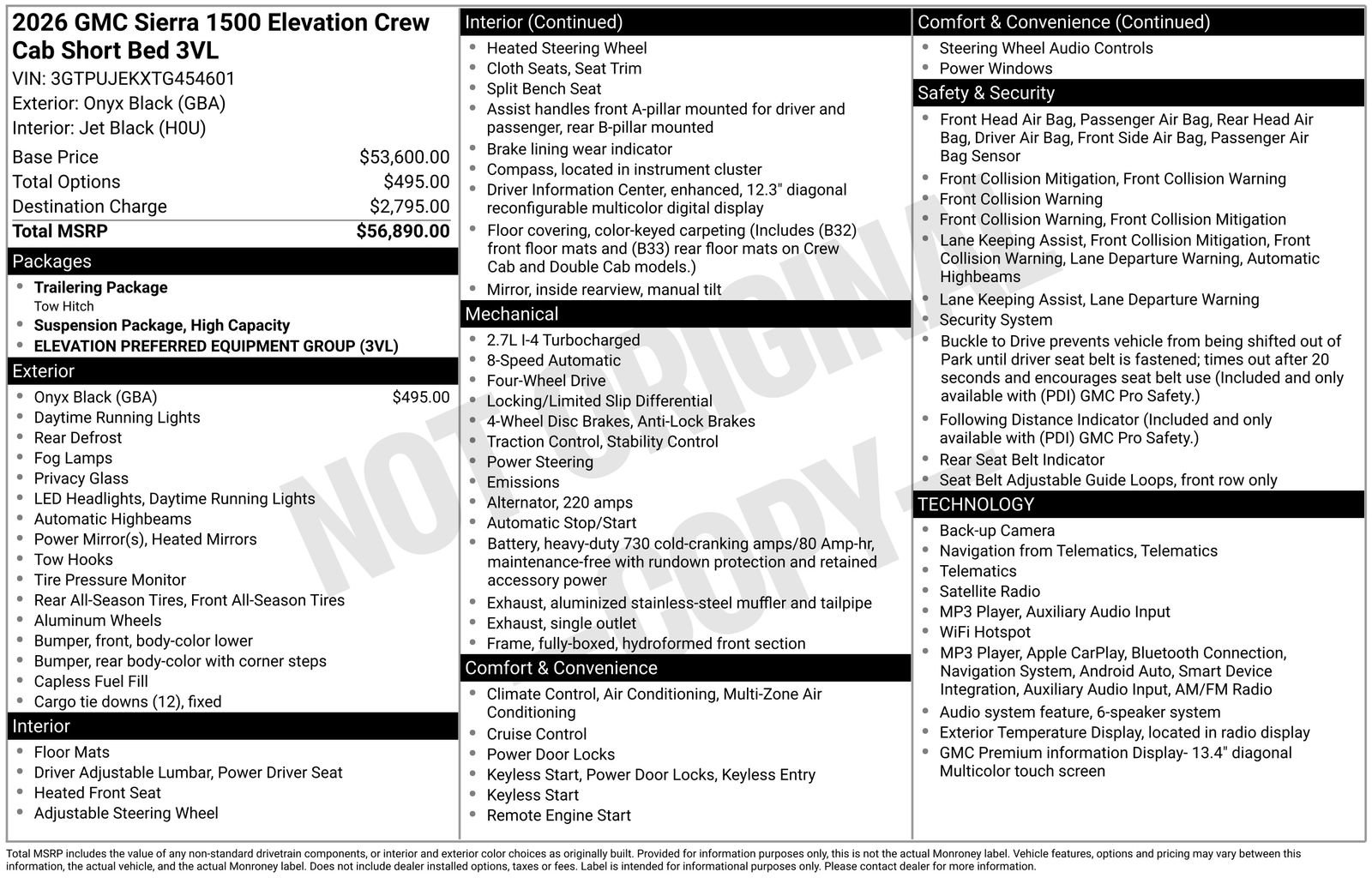 New 2026 GMC Sierra 1500 Elevation AWD/4WD image 5