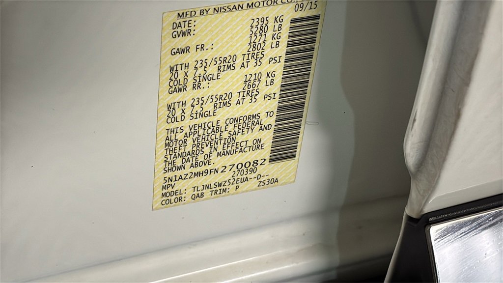 Used 2015 Nissan Murano Platinum w/ Platinum Technology Package image 33