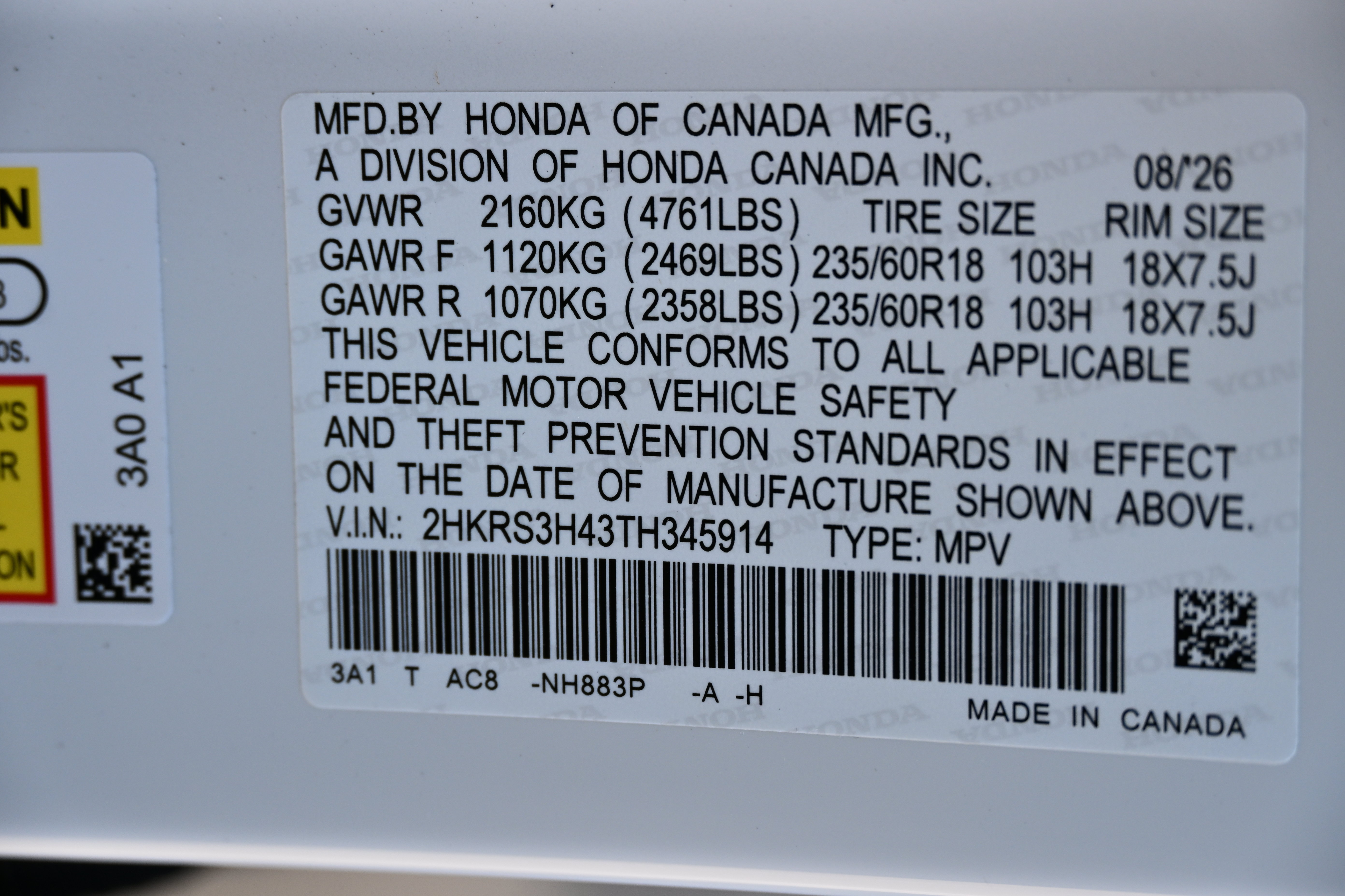 New 2026 Honda CR-V EX image 18