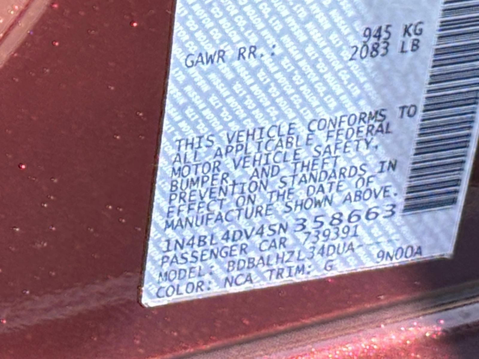 Used 2025 Nissan Altima 2.5 SV FWD image 30
