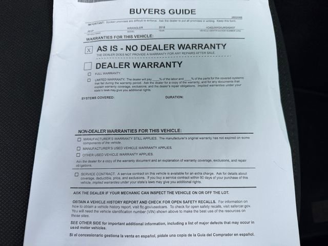 Used 2018 Jeep Wrangler Sport image 38