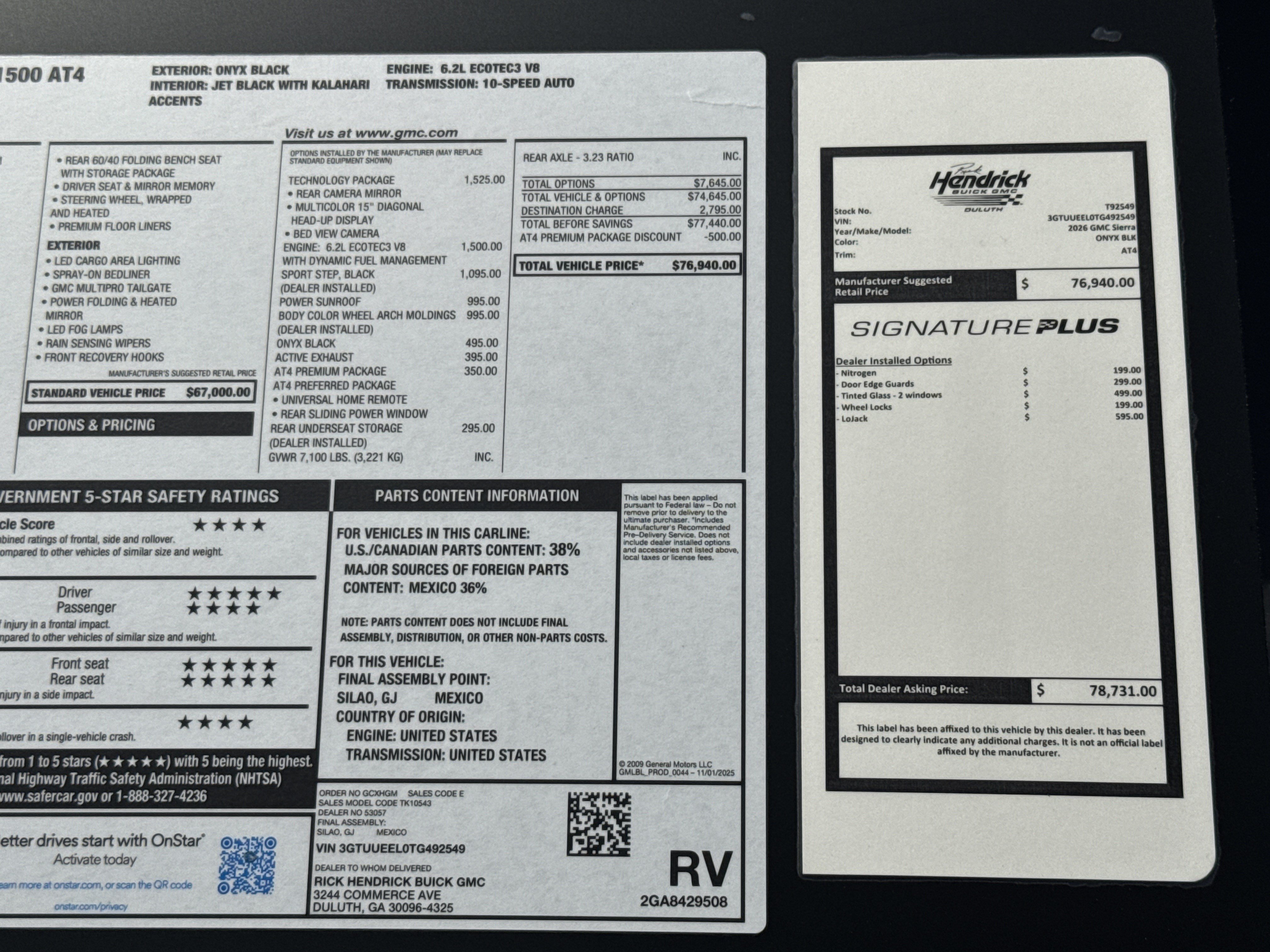 New 2026 GMC Sierra 1500 AT4 w/ AT4 Premium Package AWD/4WD image 39