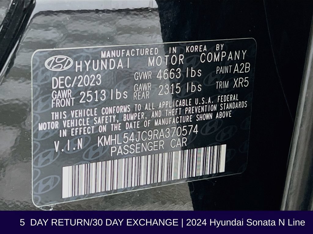 Used 2024 Hyundai Sonata N Line FWD image 38