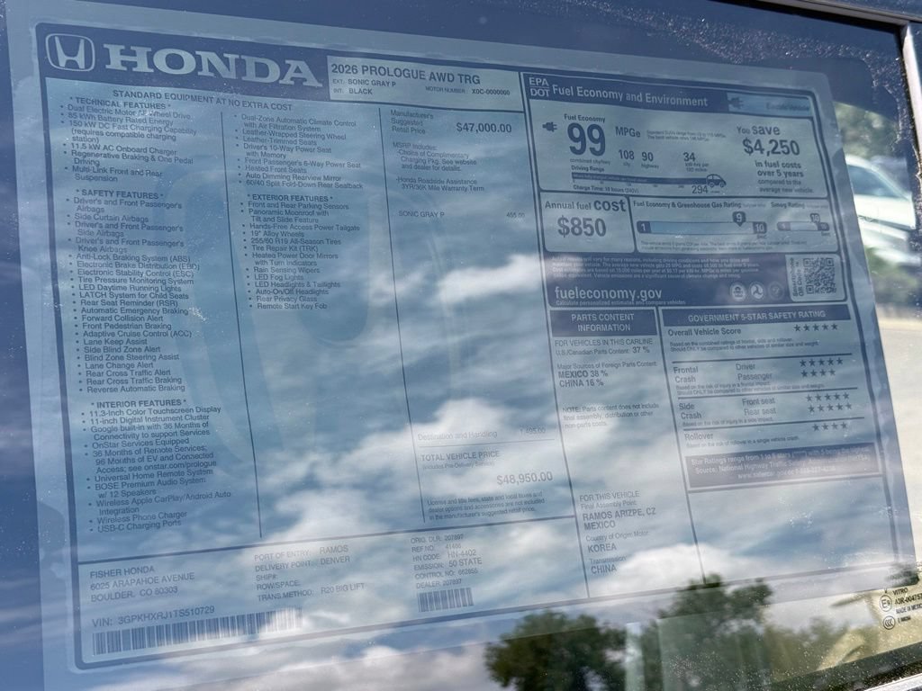 New 2026 Honda Prologue Touring image 27