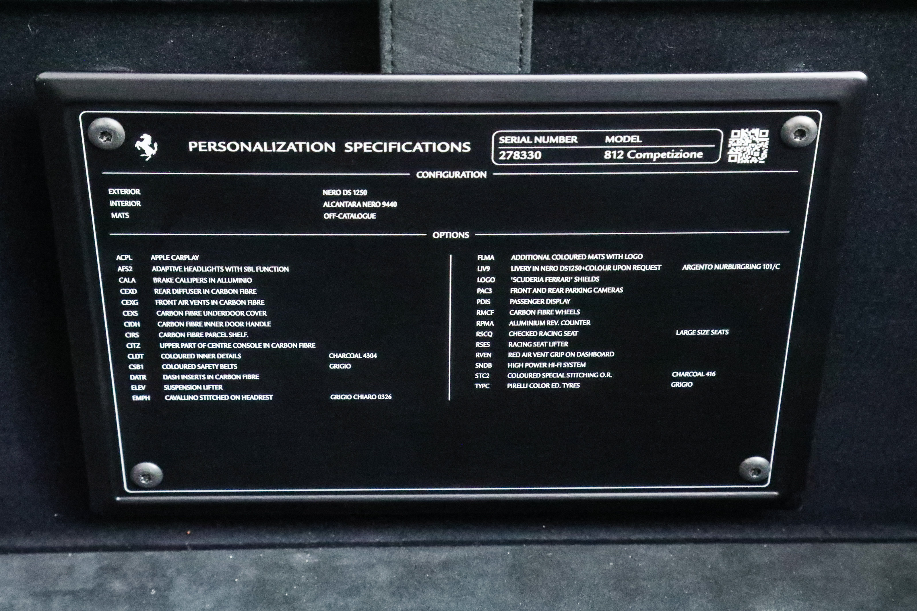 Certified 2022 Ferrari 812 Competizione RWD image 41