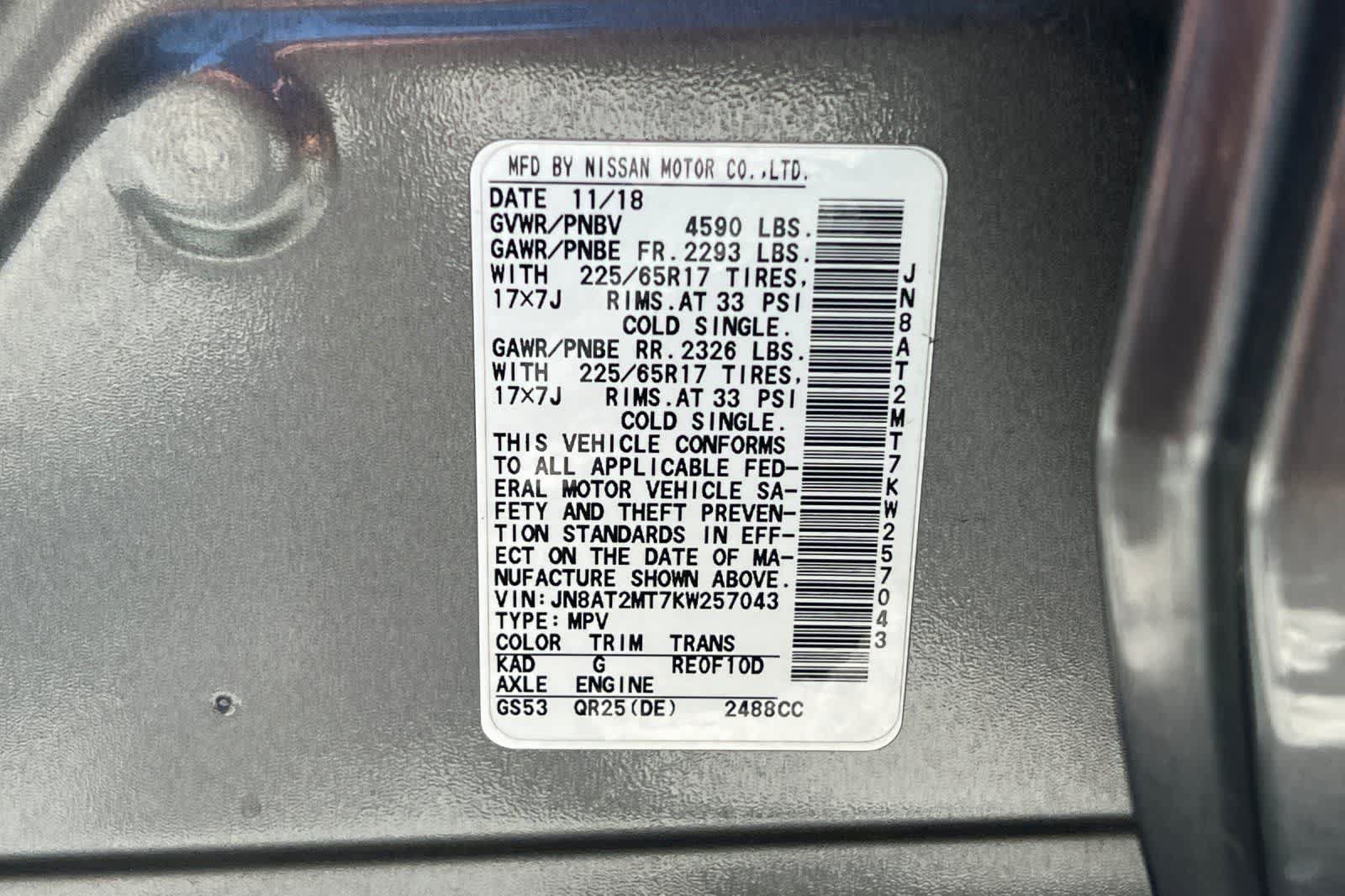 Used 2019 Nissan Rogue S w/ Special Edition Package FWD image 28