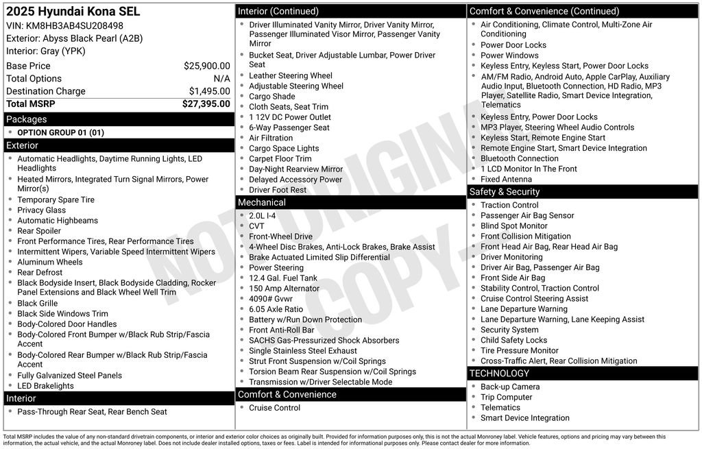 Used 2025 Hyundai Kona SEL image 32