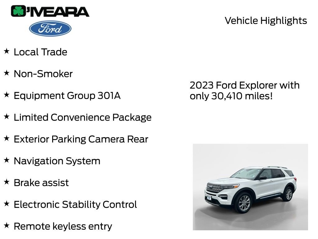 Used 2023 Ford Explorer Limited w/ Equipment Group 301A image 8