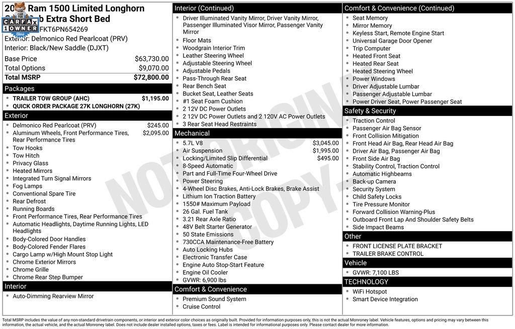 Used 2023 RAM 1500 Limited w/ Trailer Tow Group image 35
