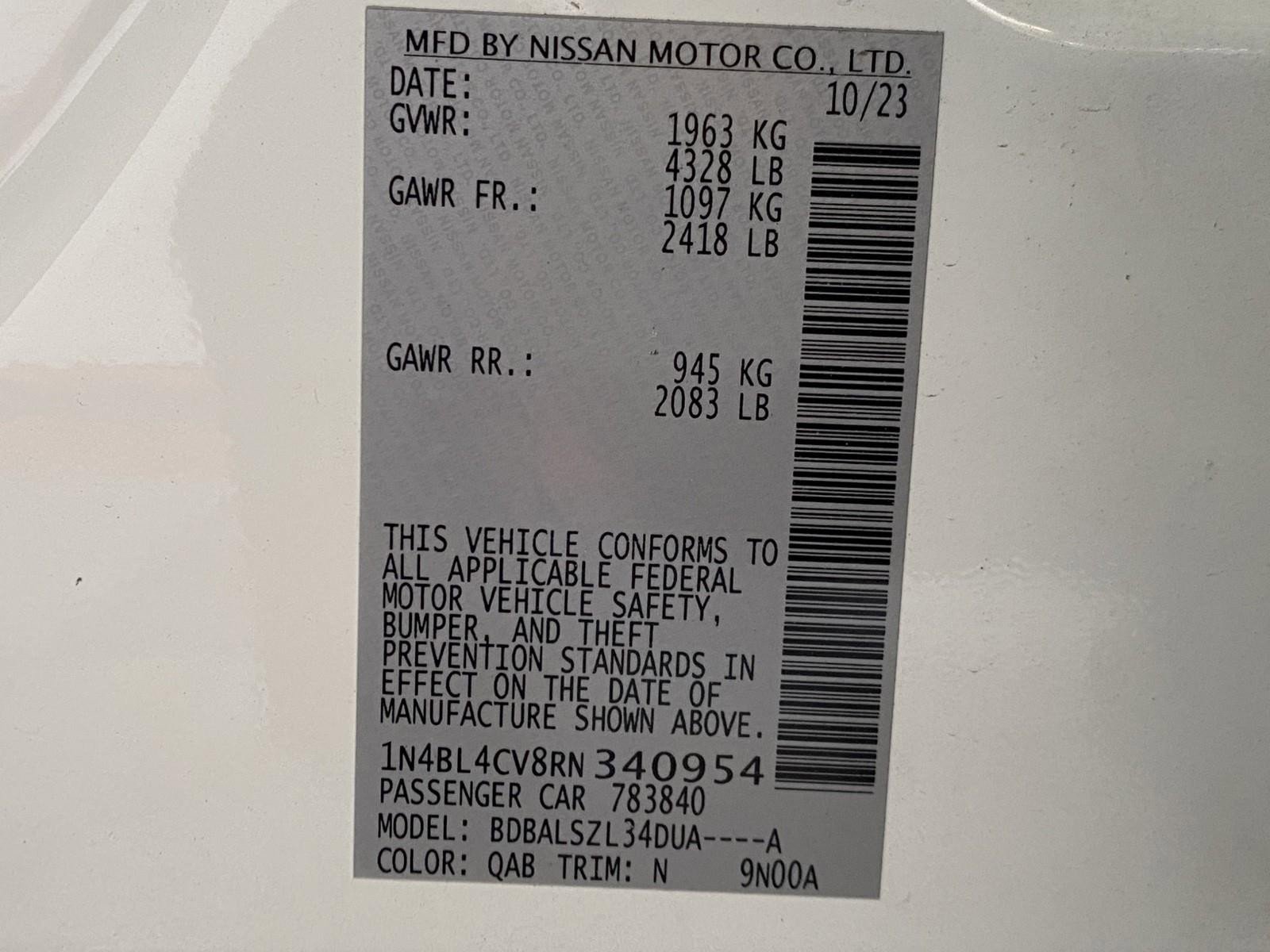 Used 2024 Nissan Altima 2.5 SR FWD image 28