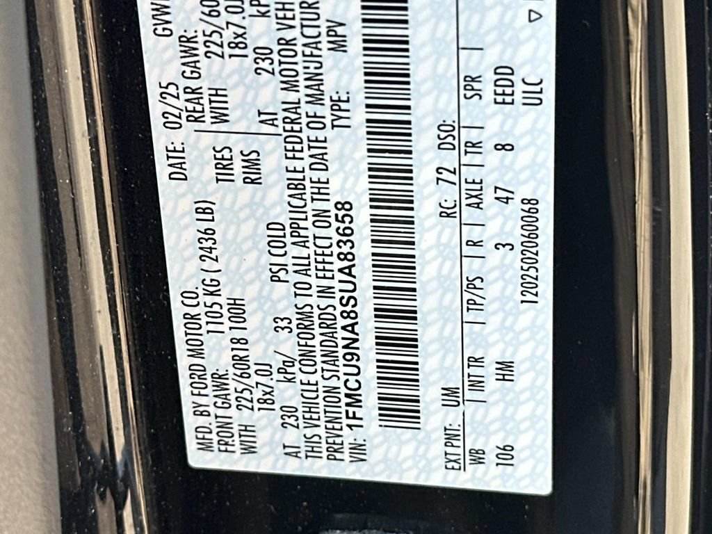 Used 2025 Ford Escape ST-Line Select AWD/4WD image 30