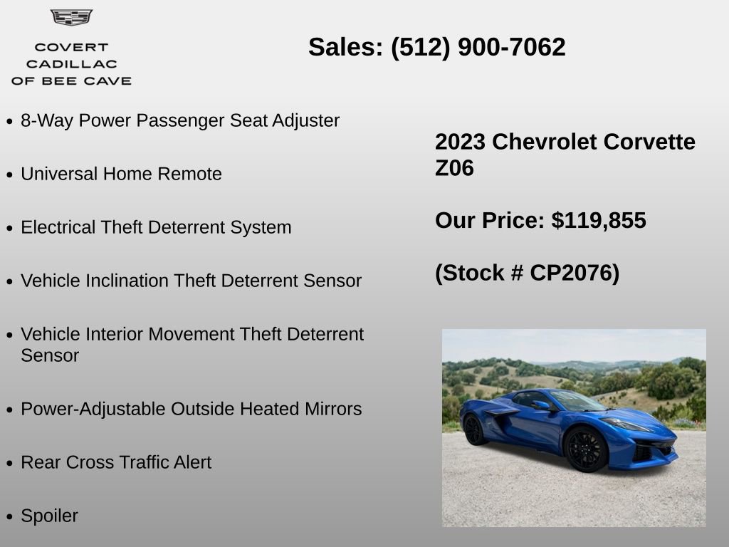 Used 2023 Chevrolet Corvette Z06 RWD image 30