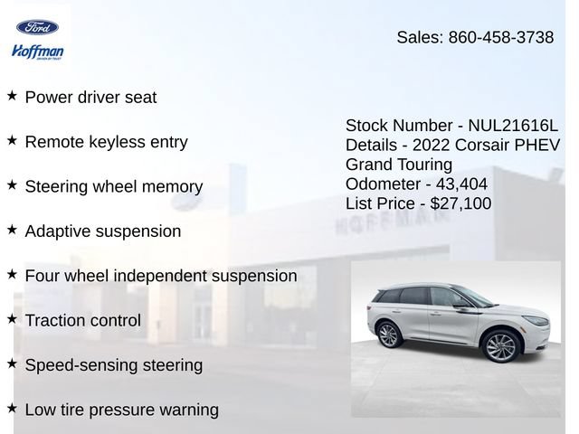 Certified 2022 Lincoln Corsair Grand Touring AWD/4WD image 20
