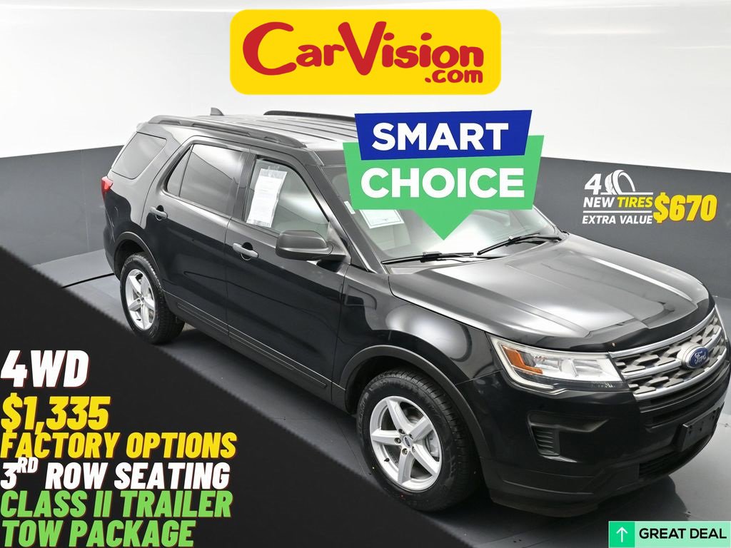 Used 2018 Ford Explorer 4WD w/ Class II Trailer Tow Package