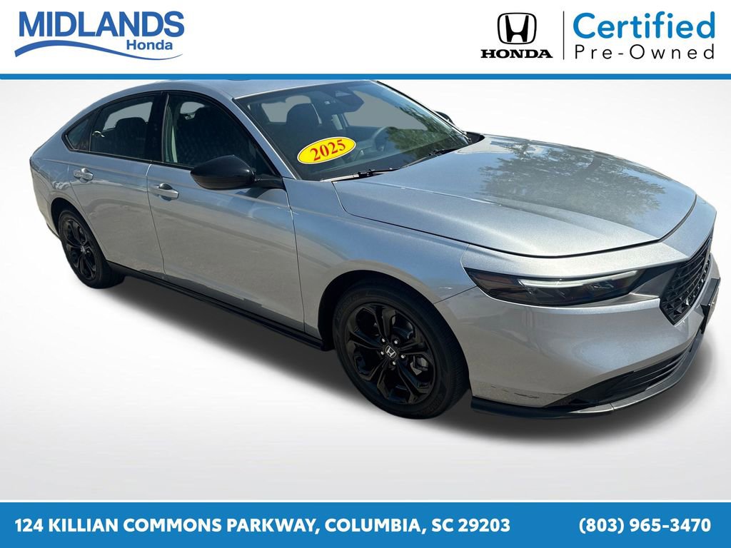Certified 2025 Honda Accord SE