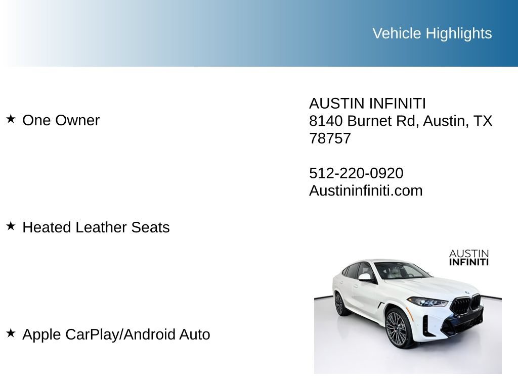 Used 2026 BMW X6 xDrive40i w/ Premium Package AWD/4WD image 10