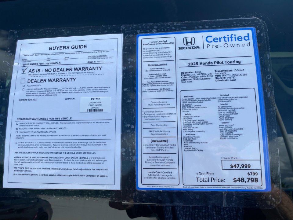 Certified 2025 Honda Pilot Touring image 37