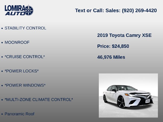 Used 2019 Toyota Camry XSE FWD image 8