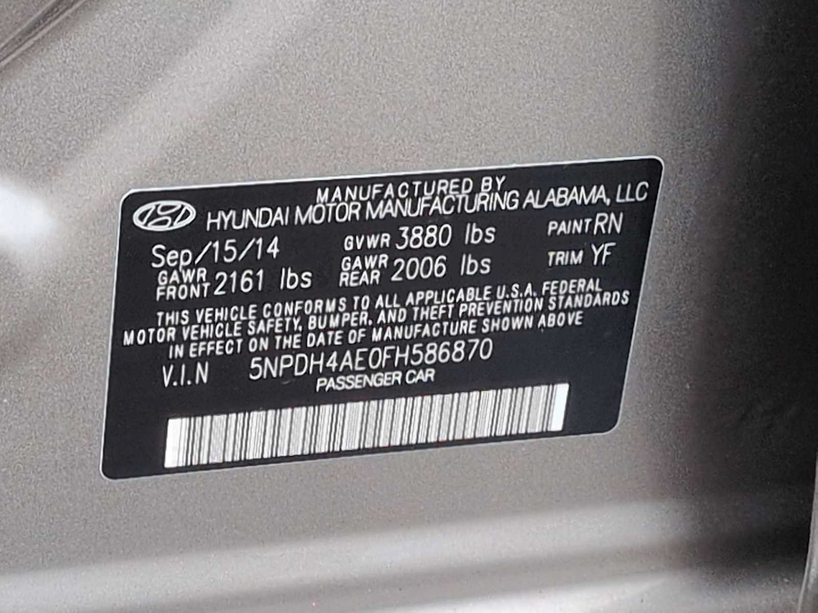 Used 2015 Hyundai Elantra SE FWD image 35