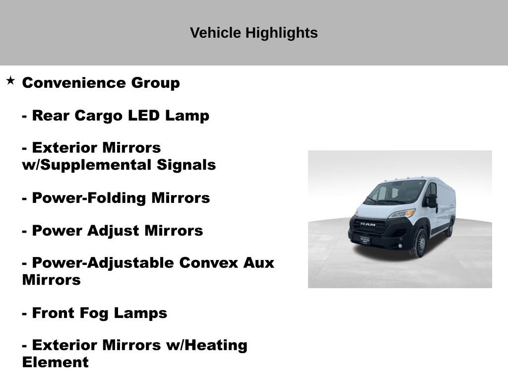 Used 2024 RAM ProMaster 3500 w/ Convenience Group image 18