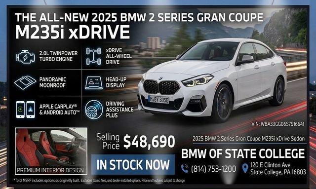 Certified 2025 BMW M235i xDrive w/ Premium Package AWD/4WD image 2
