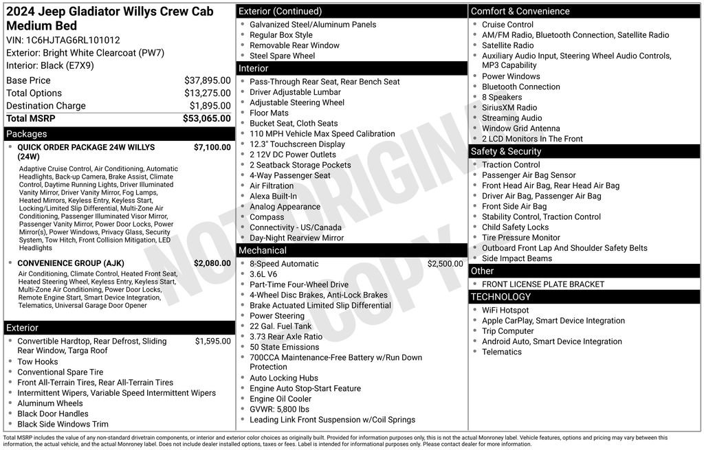 Used 2024 Jeep Gladiator Sport image 21