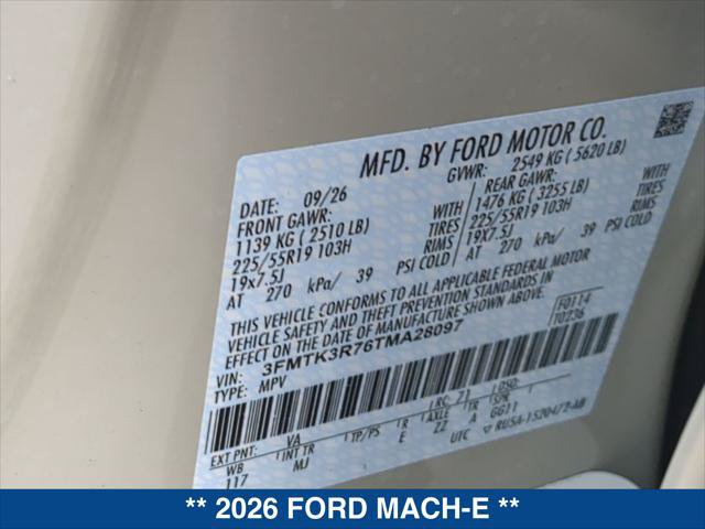 New 2026 Ford Mustang Mach-E Premium w/ Sport Appearance Package RWD image 20