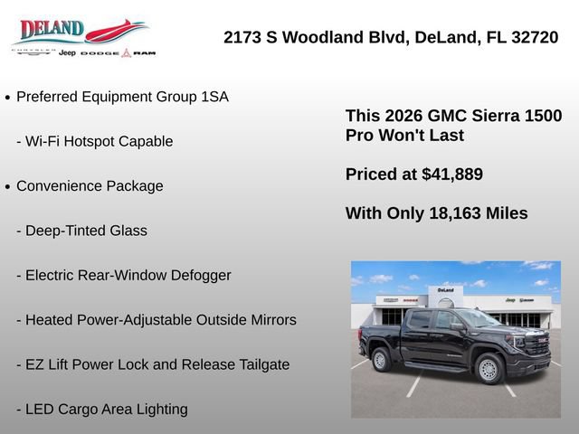 Used 2026 GMC Sierra 1500 Pro w/ Pro Value Package AWD/4WD image 22