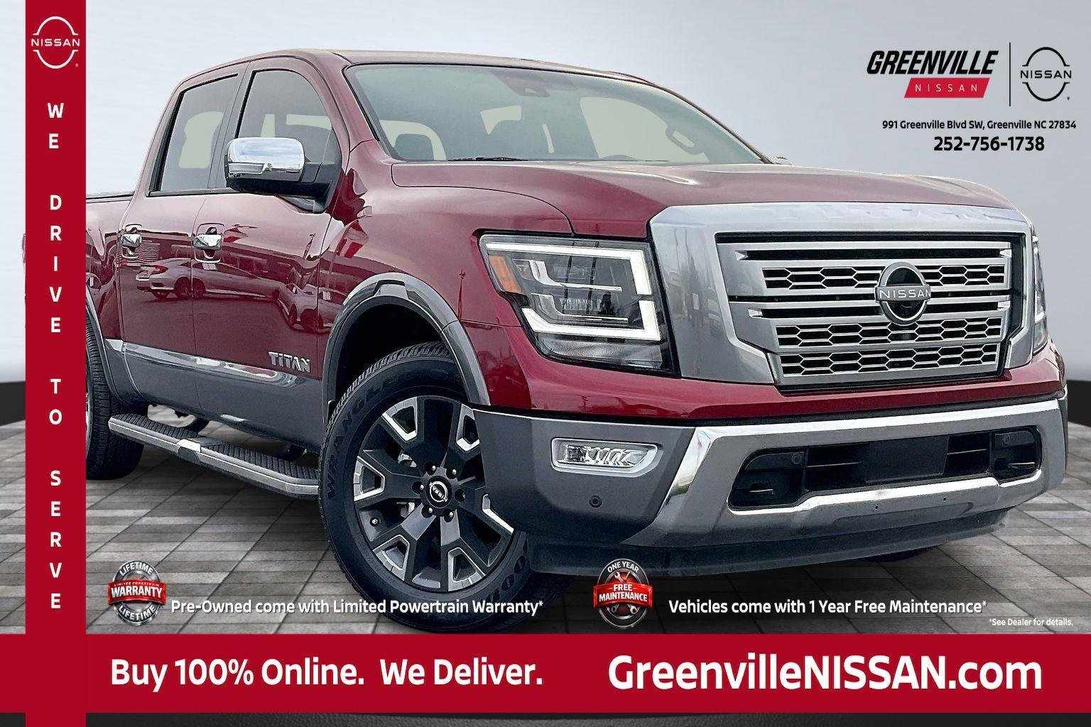 Certified 2024 Nissan Titan Platinum Reserve w/ Moonroof Package