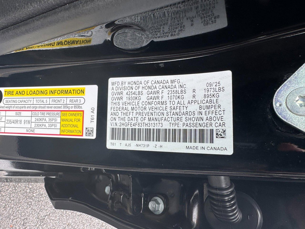 Certified 2026 Honda Civic Sport Touring image 29