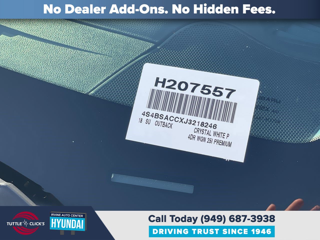 Used 2018 Subaru Outback 2.5i Premium w/ Protection Package #1 AWD/4WD image 33