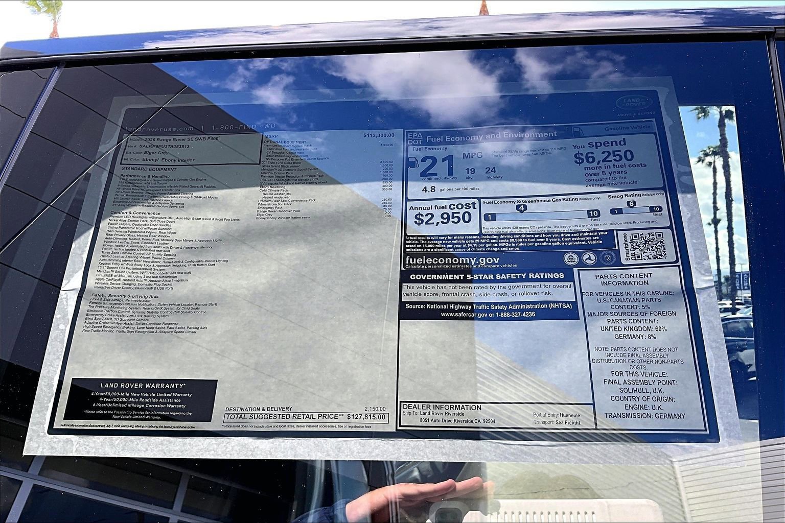 New 2026 Land Rover Range Rover SE image 14