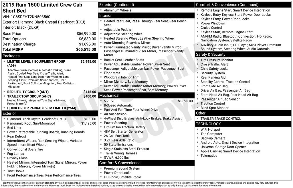 Used 2019 RAM 1500 Limited image 2